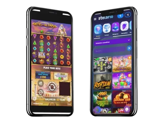 Stelario Casino App-Screenshot